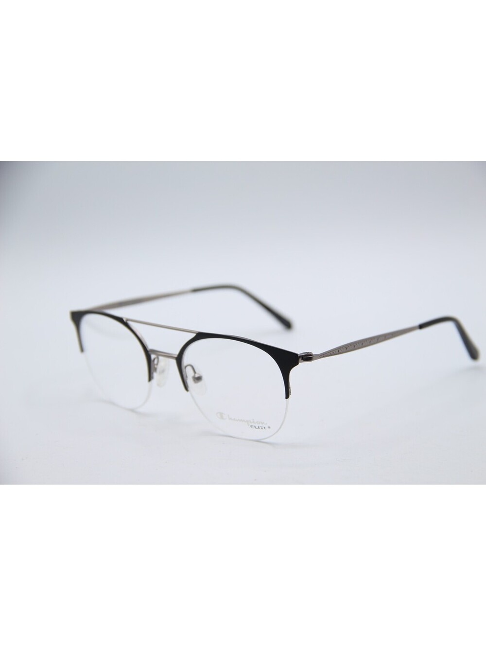 Champion Cu11002Hca C02 Black Silver Authentic Eyeglasses 49-20-140